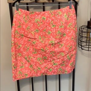 Lilly Pulitzer palm tree skirt